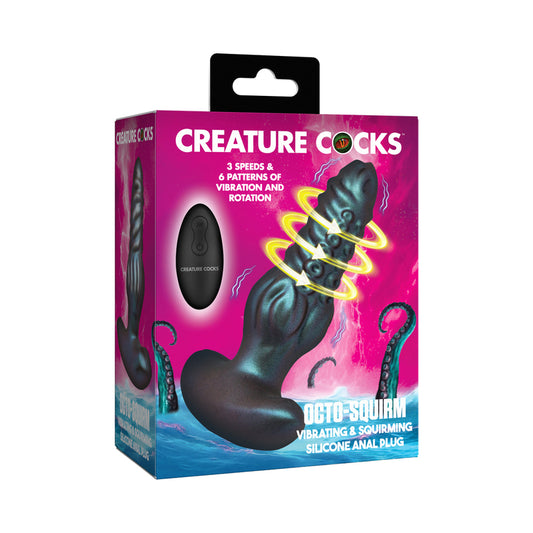 Creature Cocks Octo-Squirm Vibrating & Squirming Silicone Anal Plug by XR LLC