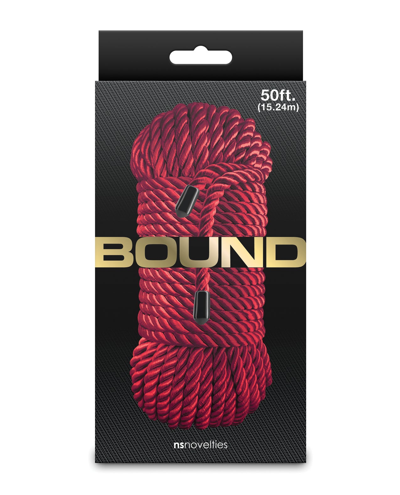Bound 50 ft Red Rope by NS Novelties – Durable Bondage Rope for Couples and Fetish Play by Bound