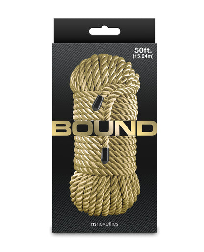 Bound 50 ft Gold Rope by NS Novelties – Perfect for Couples Fetish Play and Bondage by Bound