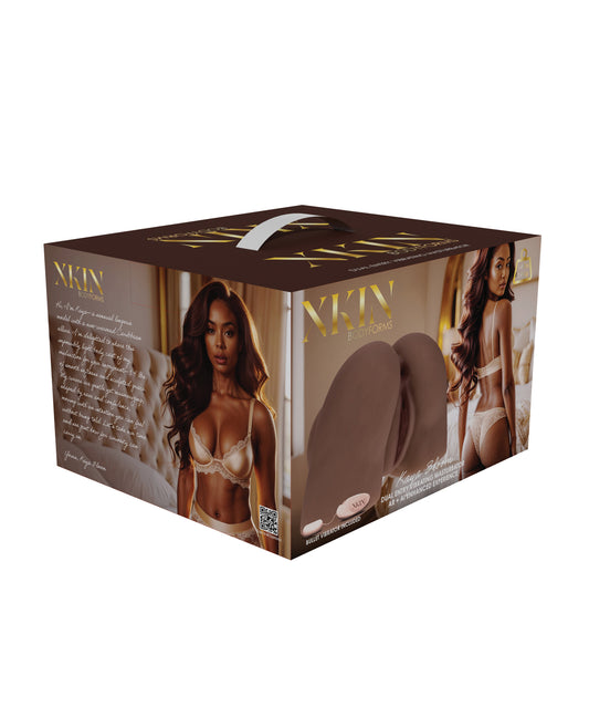Shots Kaya Bloom Dual Entry Bodyforms Masturbator - Brown by Xkin