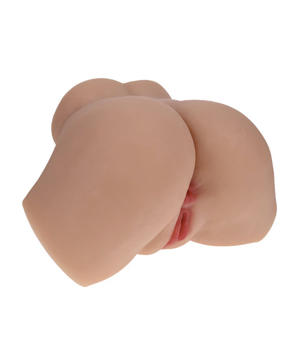 Shots Xkin Valentina Vellure Dual Entry Masturbator - Tan by Xkin