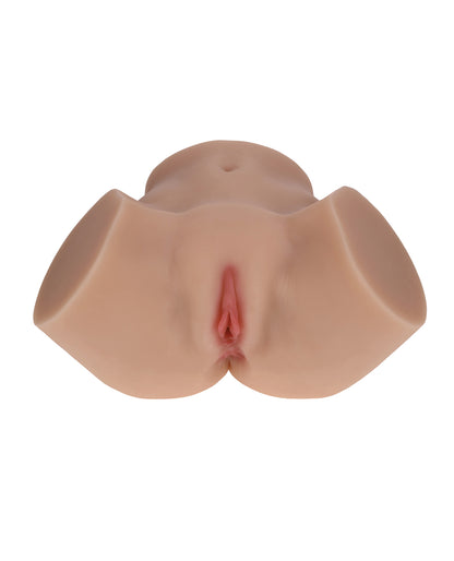 Shots Xkin Valentina Vellure Dual Entry Masturbator - Tan by Xkin