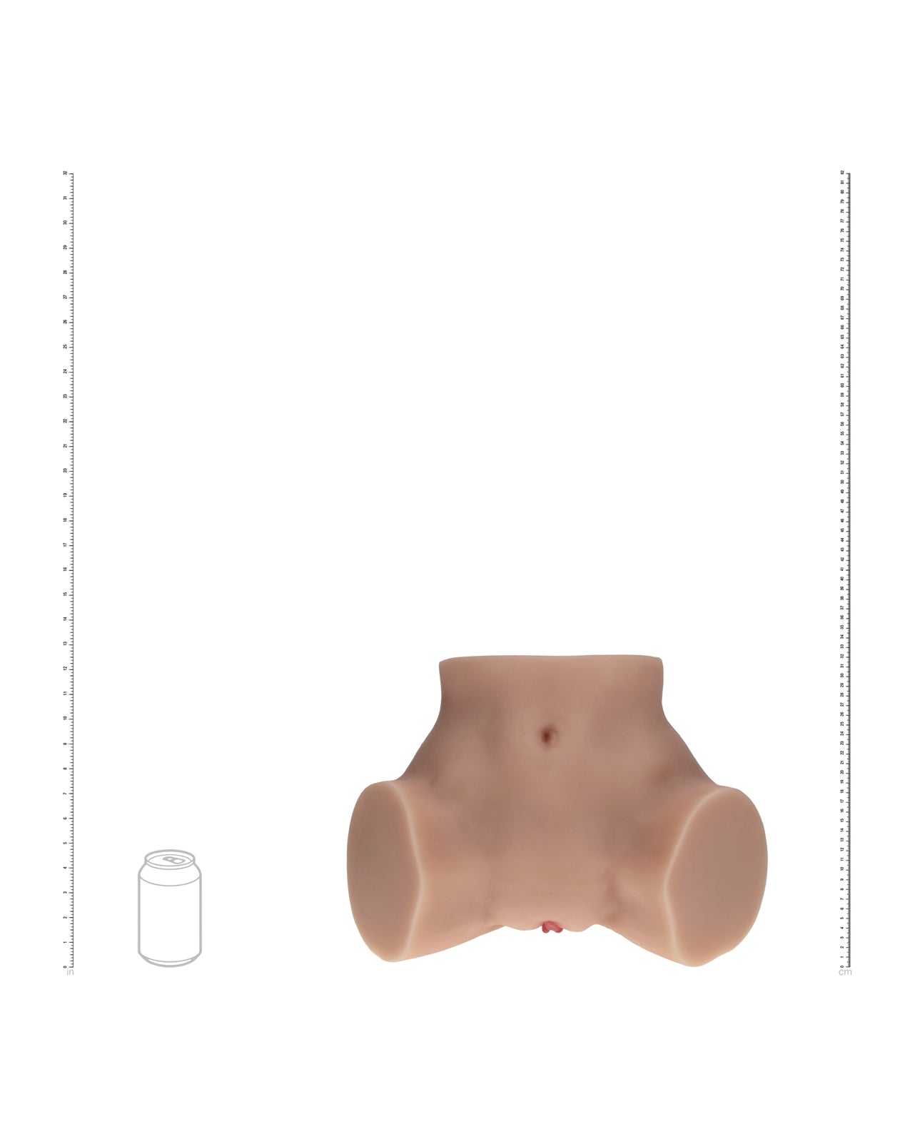 Shots Xkin Valentina Vellure Dual Entry Masturbator - Tan by Xkin