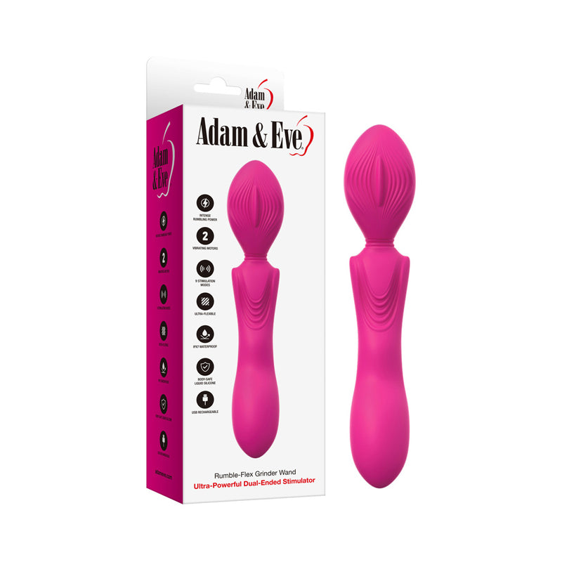 Adam & Eve Rumble-Flex Grinder Wand Ultra-Powerful Dual-Ended Stimulator by PHE/Adam and Eve