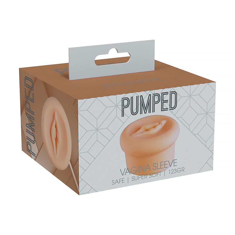 PUMPED Vagina Pump Sleeve 123 gr Beige by Shots America LLC