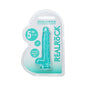RealRock Realistic 5 in. Dildo with Balls Turquoise by Shots America LLC