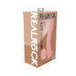 Realrock Realistic Dual Density Vibrating Silicone Dildo with Weighted Balls 6 in. Beige by Shots America LLC