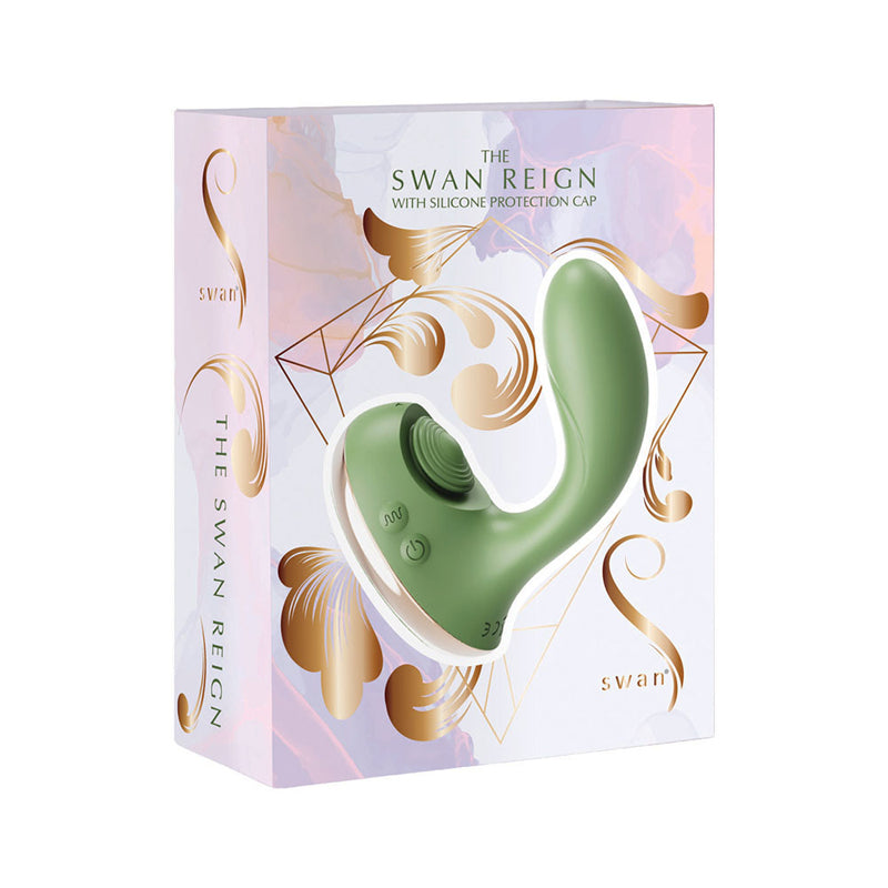 Swan Reign Dual Stimulator Green by BMS Factory