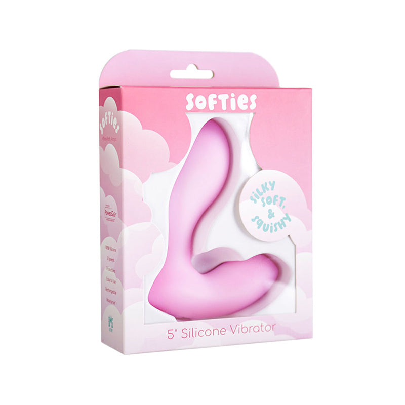 Softies Silicone Vibrator 5 in. Pink by BMS Factory