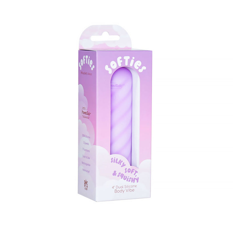 Softies Dual Layer Bullet 4 in. Purple by BMS Factory