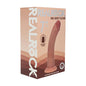 Realrock Dual Density Silicone Realistic Curved Dildo 7 in. Tan by Shots America LLC