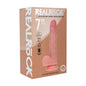 Realrock Dual Density Silicone Vibrating Thrusting Dildo with Balls 7 in. Beige by Shots America LLC