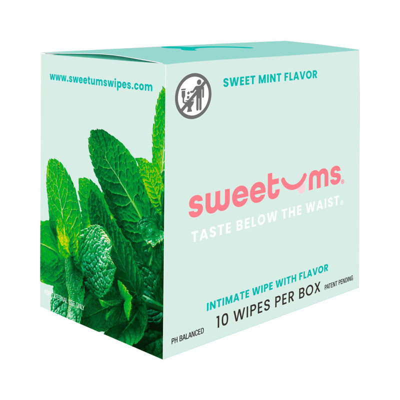 Sweetums Intimate Wipes Sweet Mint Flavor 10-Pack by Sweetums Inc