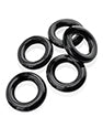 Hunky Junk Jacker 5 Pack Black Cockrings by Oxballs - Penis Enhancement by Hunky Junk