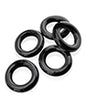 Hunky Junk Jacker 5 Pack Black Cockrings by Oxballs - Penis Enhancement by Hunky Junk