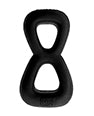 Hunky Junk Boomerang Double Ring Cockring & Nut-Tugger - Black Fog by Oxballs and Hunky Junk by Hunky Junk