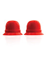 Hunky Junk Nano Nips Red Silicone Nipple Nubs – Sensual Stimulators for Couples by Oxballs by Hunky Junk