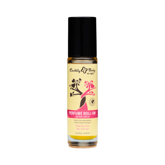 Earthly Body at Night Aphrodisiac Roll-on Perfume Wild Pink Rose 0.34 oz. by Earthly Body