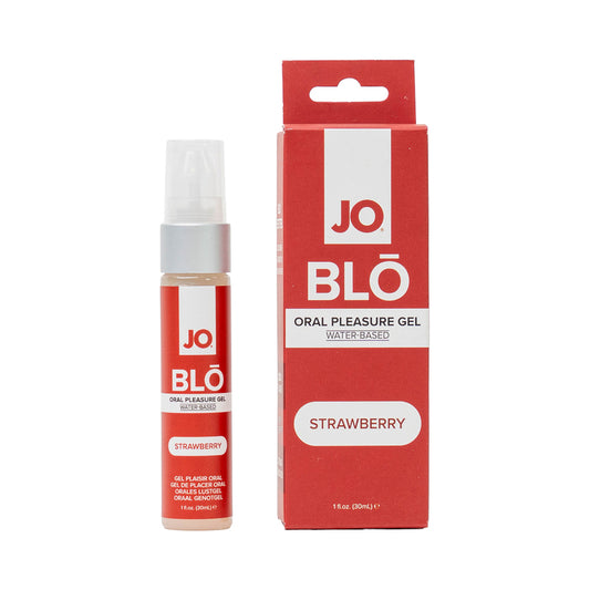 System Jo JO Blo Strawberry 1 oz. - Flavored Lubricant for Enhanced Intimacy by System Jo