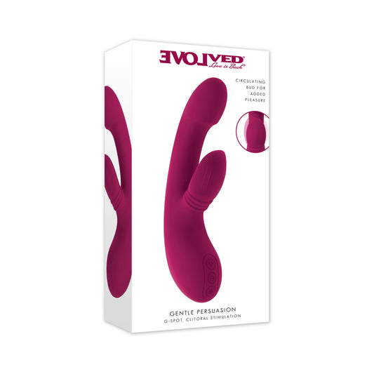 Evolved Gentle Persuasion Circular Clitoral Massager Burgundy - Part Number EN-RS-7173-2 by Evolved