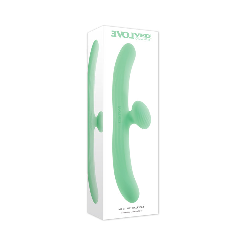 Evolved Meet Me Halfway Double Ended Vibrator Green - EN-RS-7319-2 by Evolved