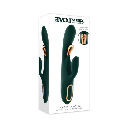 Evolved Golden Goddess G-Spot Flicker Green - EN-RS-7197-2 by Evolved by Evolved