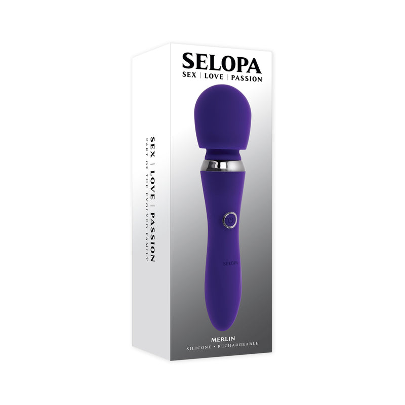 Evolved Selopa Large Wand Powerful Vibrator Purple - SL-RS-7968-2 by Evolved