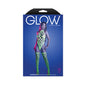 Fantasy Lingerie Glow Adrenaline Halter Teddy & Stockings in Rhinestone Fishnet, One Size - GL2662-OS-B by Fantasy Lingerie