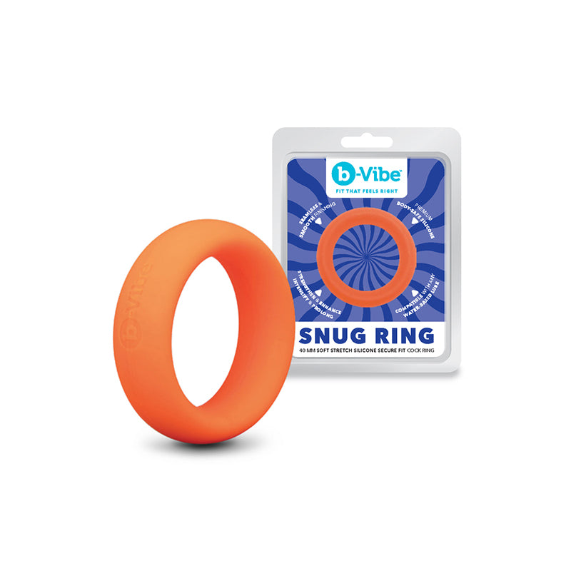 COTR Inc. b-Vibe Snug Ring 40mm Snug Fit Silicone C-Ring in Orange by COTR Inc.