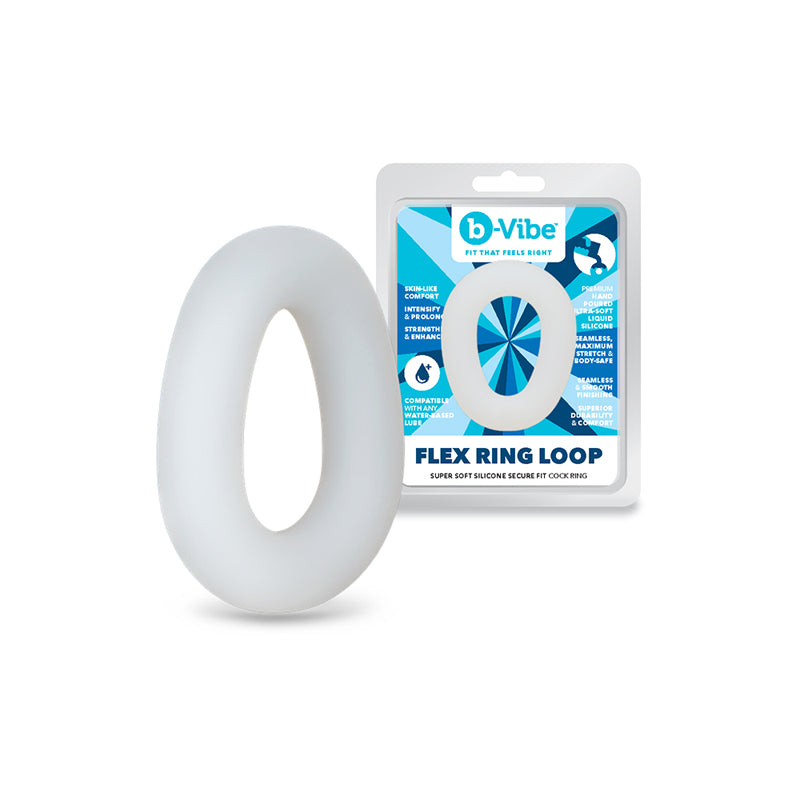 COTR Inc. b-Vibe Flex Ring Loop Silicone C-Ring, Clear – Comfortable and Durable Men’s Personal Intimate Accessory by COTR Inc.