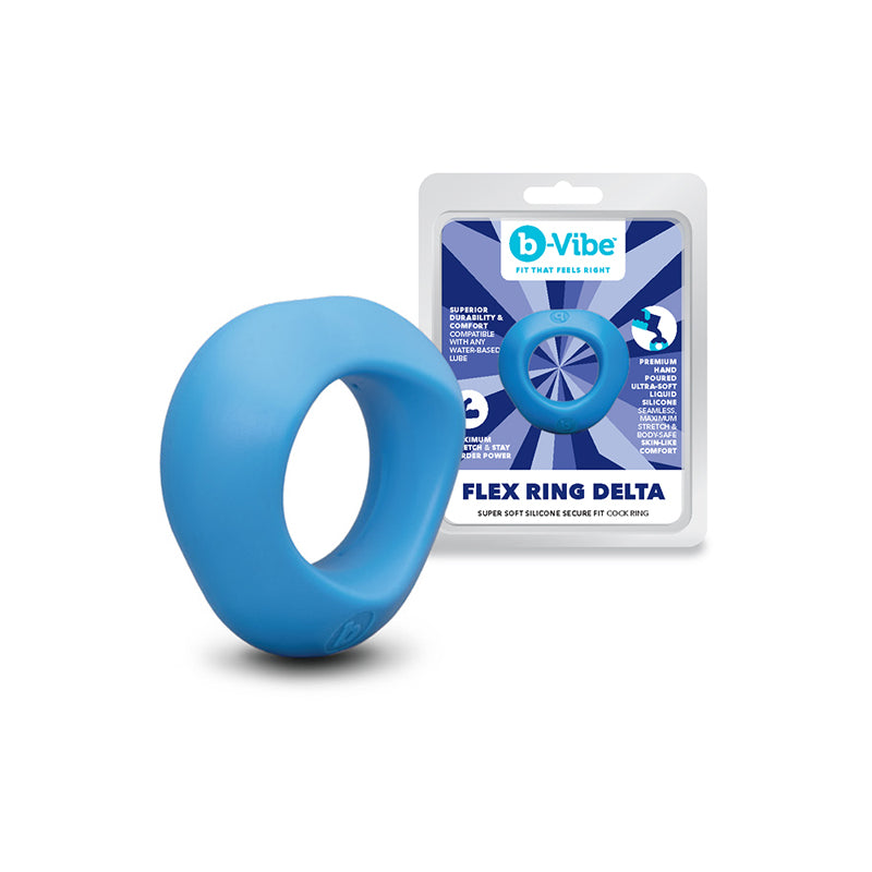 COTR Inc. b-Vibe Flex Ring Delta Silicone C-Ring Blue (Part Number BV-139) by COTR Inc.