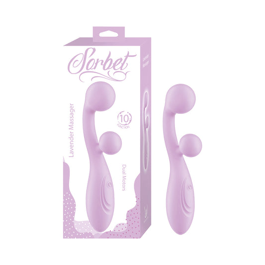 Nasstoys Sorbet Lavender Massager Part #3344 – Dual Motor G-Spot & P-Spot Stimulation in Body-Safe Silicone by Nasstoys