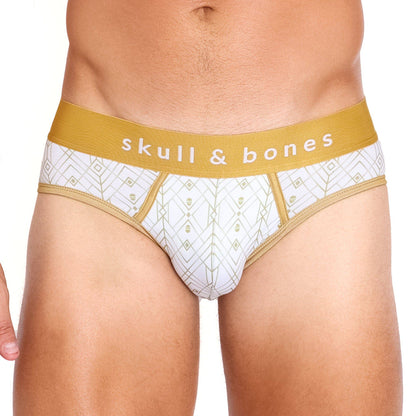Art Deco White Brief