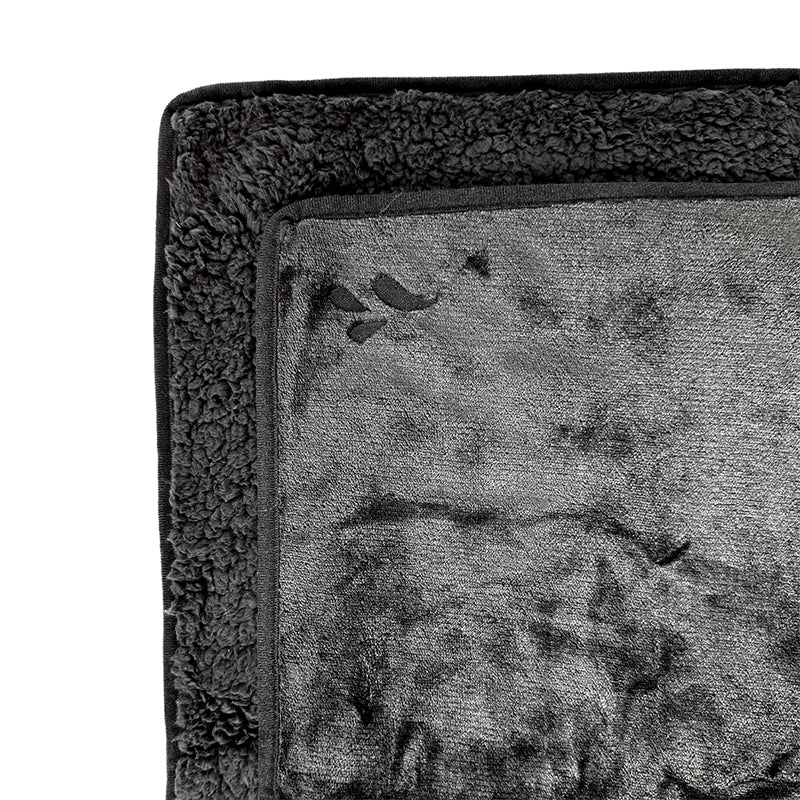 Splash Blanket The OG Large Black by Splash Blanket - Waterproof Micro-Velvet & Sherpa Fleece Throw by Splash Blanket