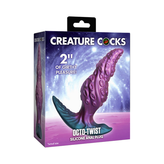 XR LLC Creature Cocks Octo-Twist Silicone Anal Plug - AH958 by XR LLC