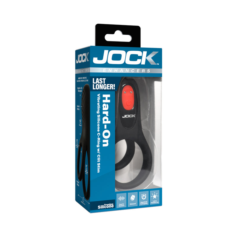 XR LLC DBA Curve JOCK Enhancers Hard-On Vibrating Silicone C-Ring with Clit Stim - Enhance Performance and Sensation by XR llc DBA Curve