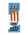 Wood Rocket Oh For Fucks Sake Pens - 3 Pack by Wood Rocket