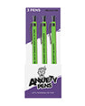 Wood Rocket Anxiety Pens 3-Pack – Unique Novelty Stress Relief Pens for Him and Her by Wood Rocket