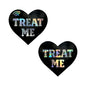 Neva Nude LLC Treat Me Holographic Heart Smart NFC Pasties (Part Number: CTM-HRT-DOM-NFC) by Neva Nude LLC