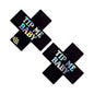 Neva Nude LLC Tip Me Baby Holographic X Smart NFC Pasties - Part Number CTMB-XF-DOM-NFC by Neva Nude LLC