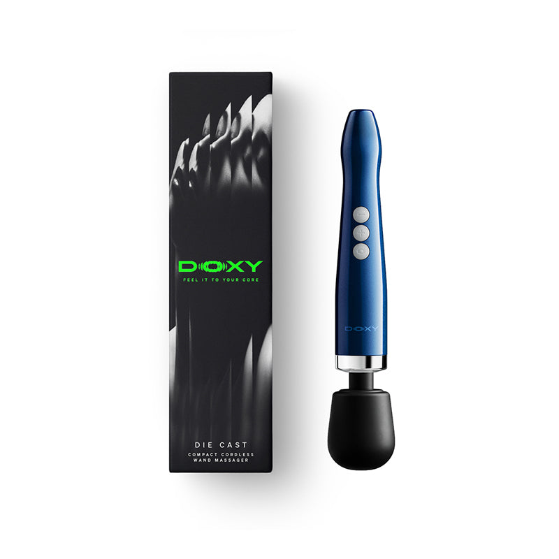 Doxy Die Cast Compact Cordless Wand Blue by Doxy 2.0 Limited