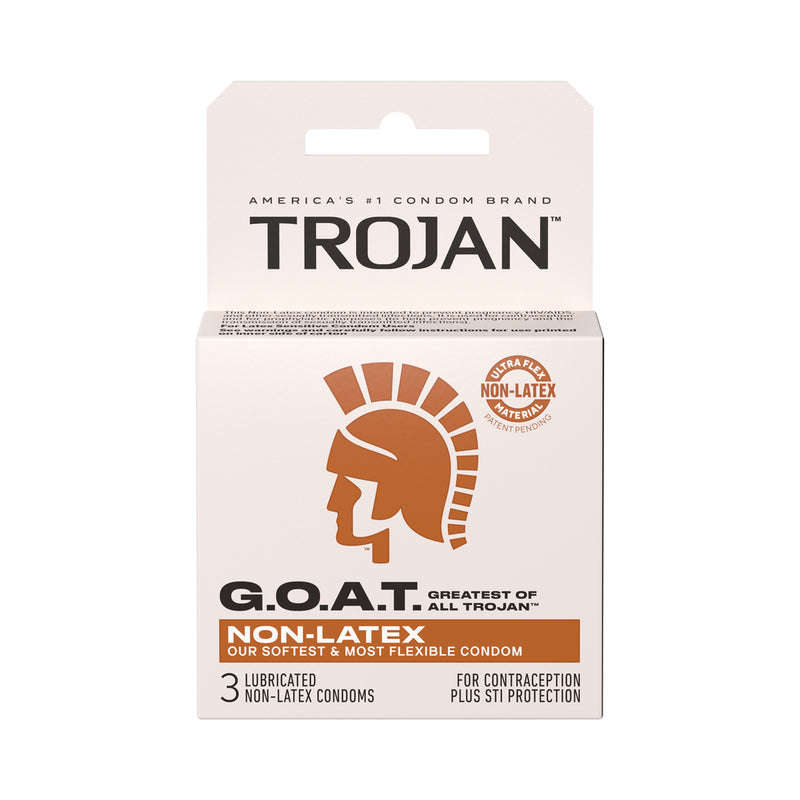 Trojan G.O.A.T Non-Latex Silicone Lubricated 3-Pack by Paradise Marketing Services