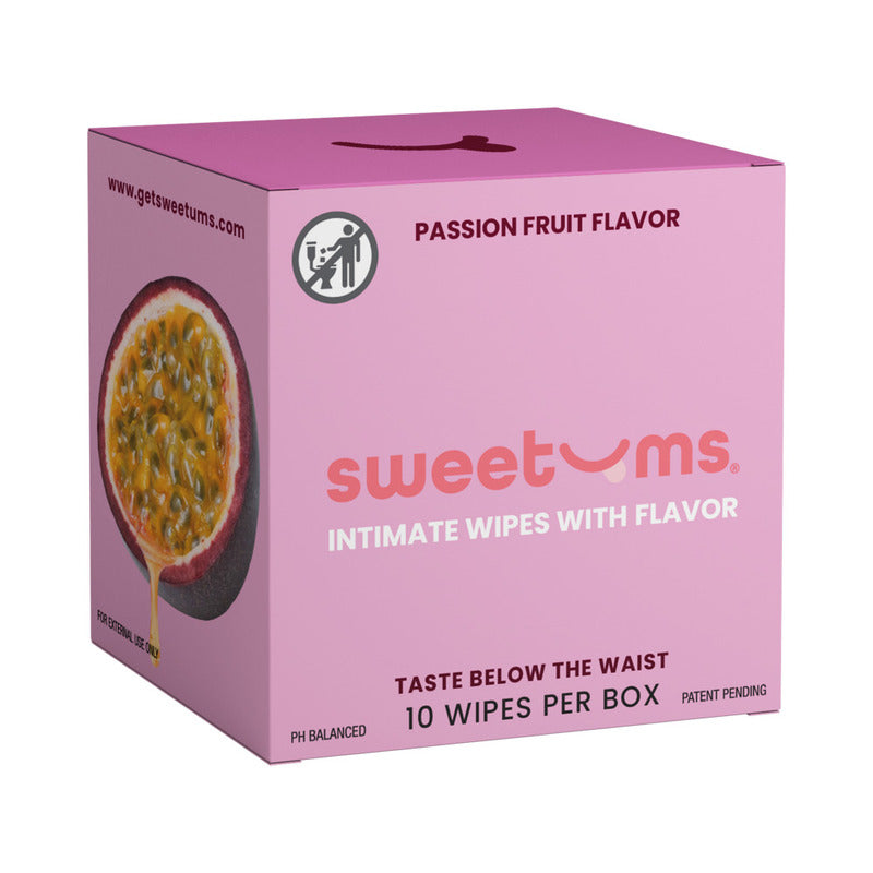 Sweetums Intimate Wipes Passion Fruit Flavor 10-Pack by Sweetums Inc