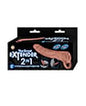 The Great Extender 2 in 1 8" Extender & Masturbator - Brown by Nasstoys