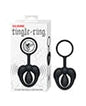 Tingle Ring Silicone Cock & Scrotum Ring - Black by Nasstoys