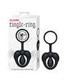 Tingle Ring Silicone Cock & Scrotum Ring - Black by Nasstoys