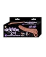 The Great Extender 2 in 1 9" Extender & Masturbator - Brown by Nasstoys