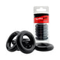 Hunkyjunk Jacker 5-Stack Five-Pack Tube Super-Strong Cockrings Black by Blue Ox Designs, Oxballs