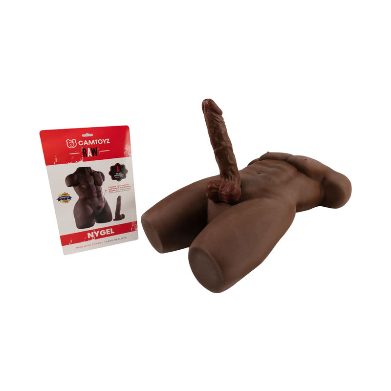 Camtoyz Raw Torso Masculino Nygel Piel Oscura Chocolate by Camtoyz/ Elixir