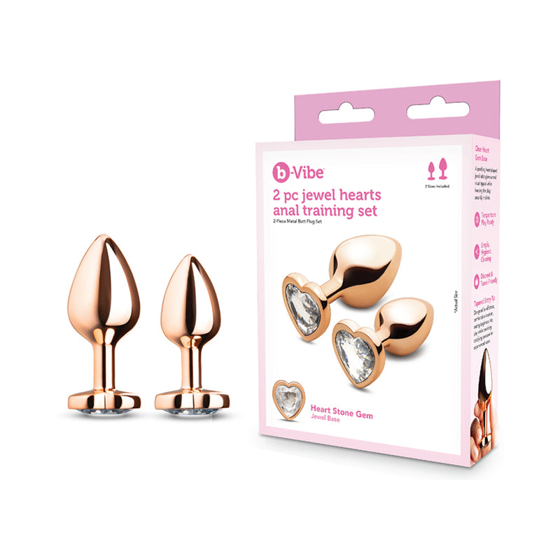 b-Vibe Essentials 2-Piece Jewel Hearts Anal Training Set by COTR Inc.